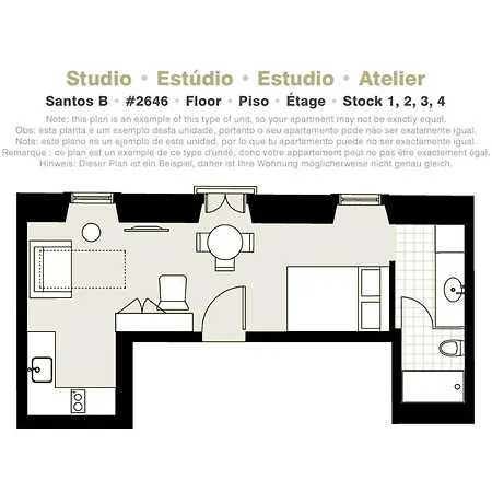 Apartment Serviced - Santos *