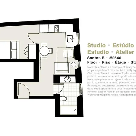Apartamento Serviced - Santos Lisboa