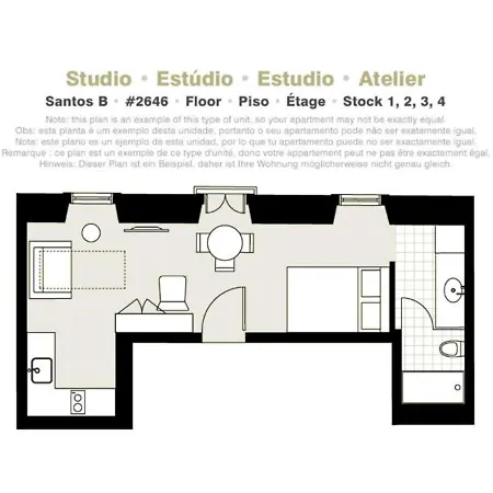 Apartment Serviced - Santos Lisbon